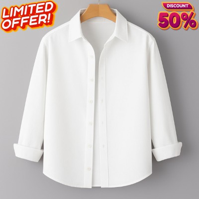 Men's Full Sleeve Solid Shirt