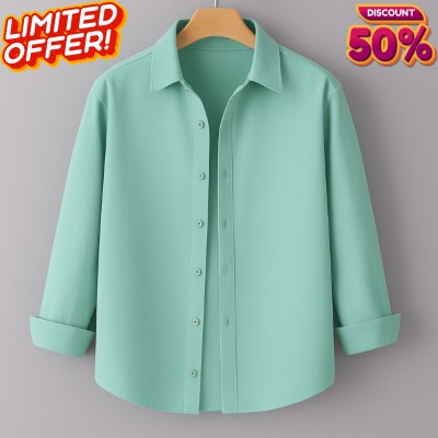 Men's Full Sleeve Solid Shirt