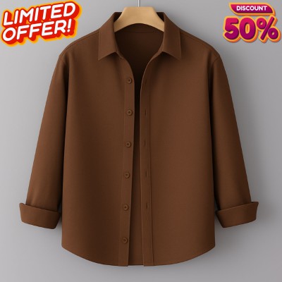 Men's Full Sleeve Solid Shirt