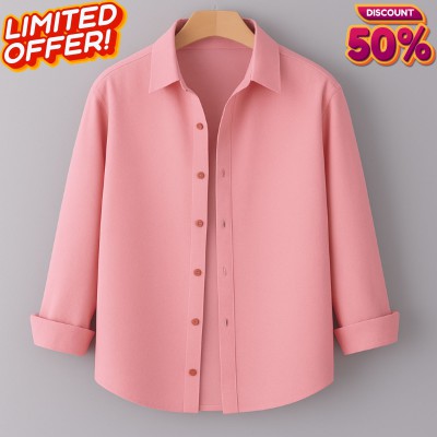 Men's Full Sleeve Solid Shirt