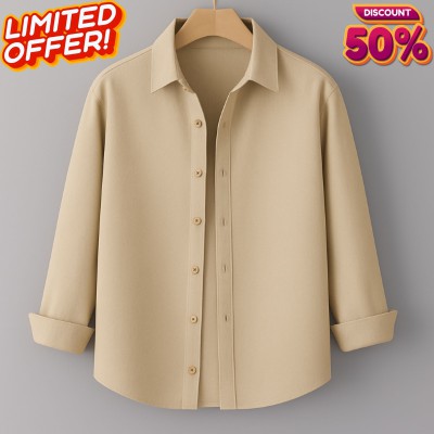 Men's Full Sleeve Solid Shirt