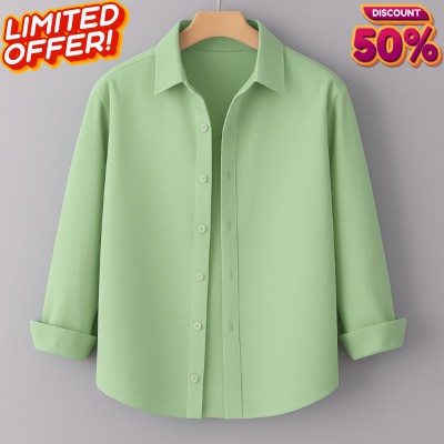 Men's Full Sleeve Solid Shirt