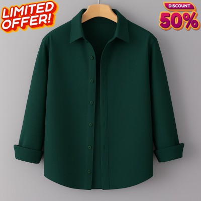 Men's Full Sleeve Solid Shirt