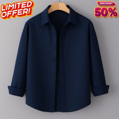 Men's Full Sleeve Solid Shirt