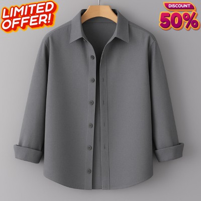 Men's Full Sleeve Solid Shirt