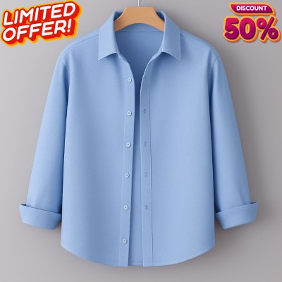 Men's Full Sleeve Solid Shirt