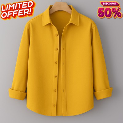 Men's Full Sleeve Solid Shirt
