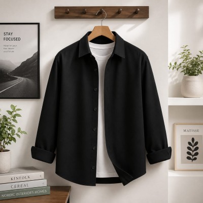 Men's Full Sleeve Solid Shirt